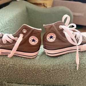 Converse Kids High-Top Sneakers - Grey and White